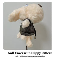Novelty Dog Golf Headcover | Soft furry knit Exterior, Thick Padded Protection, luxurious Golf Club Cover