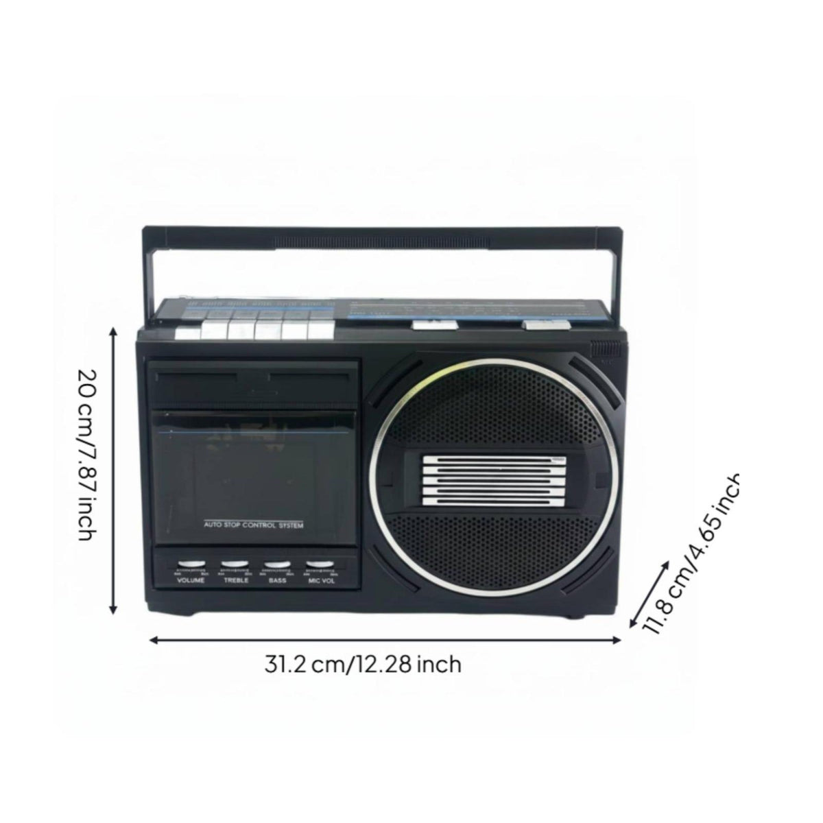 AM Frequency Modulation SW Radio Boombox Telescopic Antenna Portable Tape Player
