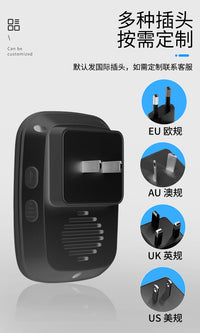 Smart Wireless Doorbell 1-to-1 No Logo, Long Range Remote Control, EU Plug
