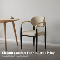 Curved rear Dining Chair Italian-Inspired home-design Furniture adaptable Ergonomic rearrest for Homeowners, Adults, Living Room