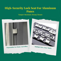 Aluminum Alloy Glazing Lock, Security Lock, Universal Holder, Upgraded Design, Easy Installation