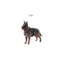 Small-Scale German Canine Figure with Harness Detailed Miniature German Canine Collectible Dog Figure Long-Lasting for Collectors