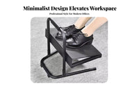 Non-Slip Adjustable Under-Desk Footrest Massage Texture Surface Adjustable Layered Footrest Tilting Angle Foot Support adaptable Use for Remote Workers, Students, gaming enthusiasts, Workstation, Study Room, Home