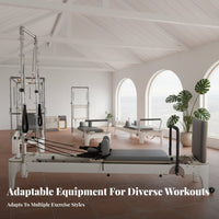 Pilates Luxury Bed Versatile Combo Design Reformer Luxury Combo Adjustable Core Training Bed for Fitness Professionals, Seniors, Full Body Workout