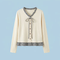 T Shirts for Women UK Long Sleeve Fleece Blouse with V-Neck and Ruffle Trim, Plus Size Tops for Office Wear Dressy