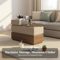C-Shaped Sofa Table Space-Saving Household Furniture Multi-Functional