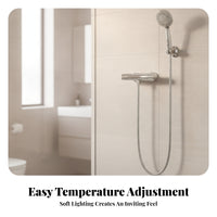Thermostatic Shower Mixing Mixing Unit | Clear Temperature Markings, Modern Minimalist Design, Thermostatic Shower Mixer mixing unit, for washroom