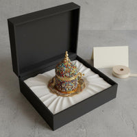 Gold Turkish Cup Set Luxury Turkish Coffee Cup Set Ornate Design for Gift