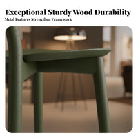Counter Chair with Backrest Nordic design Bar Stool Stable Base Built-in Footrest for Kitchen Island