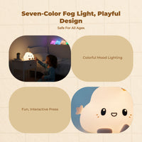 Dimmable LED night light for kids