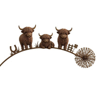 Garden Stake with Animal Figures Sturdy Lawn Ornaments Rustic for Courtyard