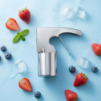 Lever Ice Cream Scoop Silver Gray Kitchen Tool Long-Lasting