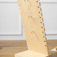 Bamboo Jewelry Display Rack for Necklaces and Pendants