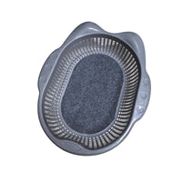 Pet Basket with Cushion Oval Ventilated Dog Basket Washable for Cats, Small Dogs