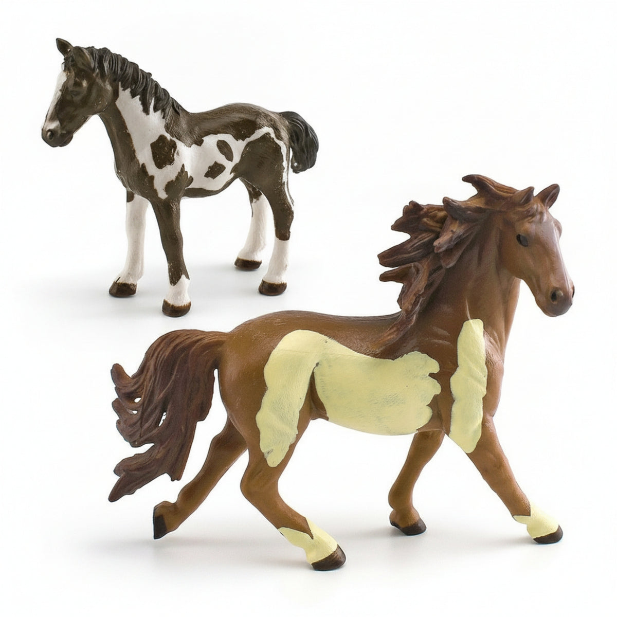 2 Pieces Animal Decor Horse Figurine Detailed Sculpting