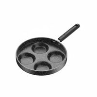 Nonstick 4 Hole Frying Pan Stone Coating 4 Section Egg-Cooking Pan Healthy Cooking Cookware Easy to Clean for Breakfast, Home Kitchen