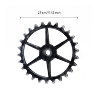 Wooden Gears Wall Decor Antique Look Steampunk GearOrnament Handmade for Cafe