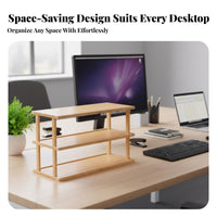 Multitier storage-spaceSaving Desk Organizer Sturdy Construction for Dorm Room