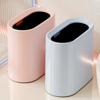 Sha Ai Jie 8L Square Plastic Trash Can for Home Use