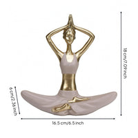 Meditation Figurine Seated Pose Meditating Figurine Smooth Meditation Statue
