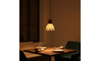 Wall Light Full-Color-Range Wood Wall Lamp Retro Sconce with Glass Shade for Dining Room