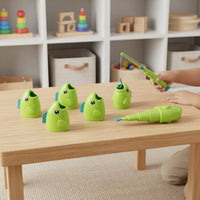 Parent-Child Interaction Telescopic Fishing Game Educational Fishing Toy Set Hand-Eye Coordination Early Learning for Children, Preschoolers, Kindergarten, Home, Classroom