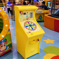 Children's Arcade Machine, Coin-Operated Marble Game Machine, 55 x 40 x 110 cm, Bright Yellow