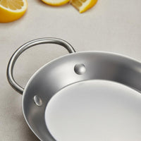 Oval Serving Plate with Handles Design Stainless Steel Food Tray Retro Metal Serving Dish for BBQ, Restaurant