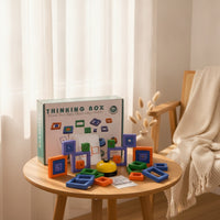 Shape Matching Game with Cards Educational Shape Matching Game with Bell Puzzle Spatial Thinking Toy Brain Teaser
