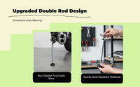 Motorcycle Maintenance Stand, Portable Foldable raise Stand, Adjustable Height, Single-Support frame, Universal Non-Slip Base