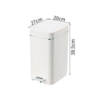 Hands-Effortless Operation Slim Pedal Trash Can Space Saving Soft Close Trash Can with Lid Odor Seal Narrow Kitchen Garbage Bin Hidden Bag Design for Pet Owners, Bathroom, Living Room, Office