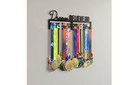 Long-Lasting Wall Mounted Medal Holder Heavy Duty Iron Medal Hanger Rack Rust Resistant Sports Award Display Hanger Polished Burr-Burrless Finish for Runners, Marathoners