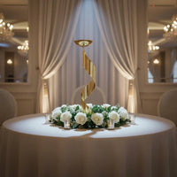 Spiral Flower Stand Geometric Shape Wedding Flower Stand Detachable Event Decoration for Banquet