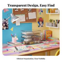 Clear Drawer Organizer multi-purpose Desktop reachory debrisproof for Desk, Women