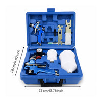 Air Paint Sprayer Spray Paint tool for Car Furniture Painting Adjustable Pneumatic with Case Efficient for Hobbyists