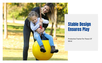 Children's Playground Climbing Frame, Adjustable Ladder, Hanging Seat Rings, Sensory Integration Training, Outdoor Activity