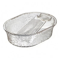 Washboard Basin Oval Laundry Wash Tub Shallow
