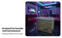 Karaoke Machine Cabinet Stable Structure Audio Amplifier Rack Cabinet Large Capacity KTV Equipment Stand with Ventilated Design Suitable for Entertainment Club Bar Home Theater