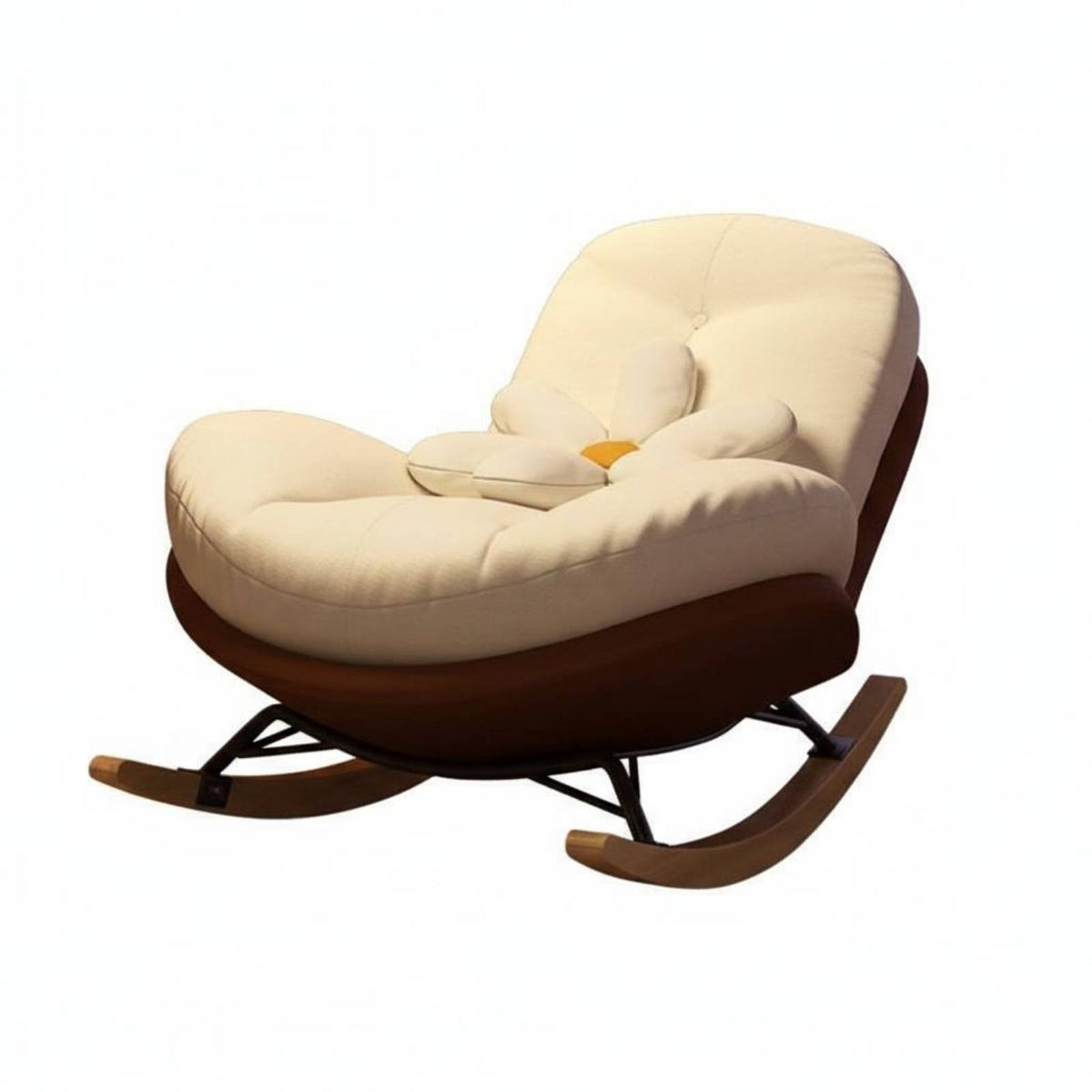 Upholstered Rocking Chair Quiet Non-Slip Recliners Upholstered Recliner Ergonomic Design Modern Design for Homeowners