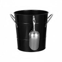 Galvanized-Ice Bucket Rust-Resistant Lidded Ice Bucket Farmhouse Galvanized Beverage Tub for Party, Wedding