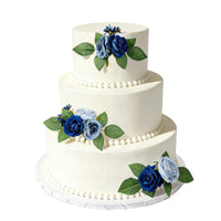 Handmade Silk Rose Flower Cluster for Cake Decoration and Wedding