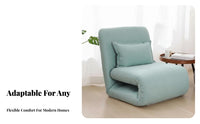 Foldable Design Adjustable spinerest Lounger Multi-Functional Adjustable Floor Lounger Thick padding Sleeper Chair Thickly Padded for Students, Adults, Bedroom, Bay glazed opening, perusing alcove, Living Room