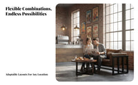 Stain Resistant Industrial Dining Set Food-Grade Surface Cafe Booth Commercial Furniture for Bar Owners, Pub, Lounge