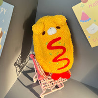 炸虾酥脆小狗毛绒笔袋可爱少女心小众高颜值ins学生收纳小众笔袋.