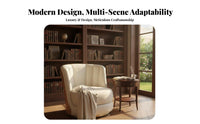 Modern Design Round rotating Armchair Luxury stylish rotating Barrel Chair Comfortable Cushioning Home Seating Ergonomic Comfort for Business Professionals, Interior Designers, Reception Area, Office, Waiting Room, Bedroom
