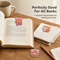Magnetic Foldable Silicone Bookmark Ruler Set