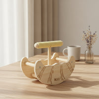 Wood Bird Perch Stand Safe Rocking Bird Perch Long-Lasting Stable for Parrots, Tabletop