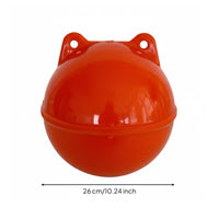 Hollow Plastic Buoy Ball High Visibility Double Ear Mooring Buoy Heavy Duty