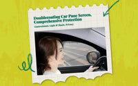 Car window sun & cover, mesh shield cover, sunlight protection, heat insulation, privacy screen for SUVs & sedans