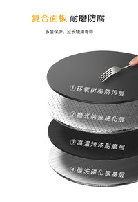 厨房壁挂式调料置物架免打孔调味品收纳挂架多功能刀具筷子架一体 加宽双层【40cm双杯 4刀槽 12挂钩】